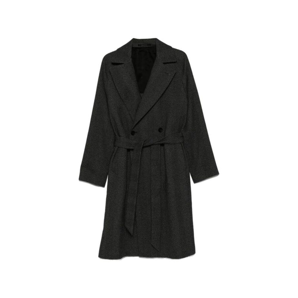 Tagliatore Grey Coats - Double Breasted Coats Men
